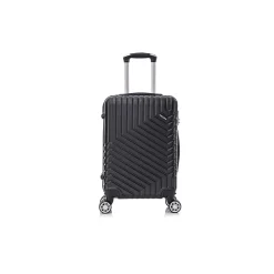 TUCCI Hardside Spinner Carry-On Luggage Set, TSA Checkpoint Friendly (S0567-03PC-BLK)