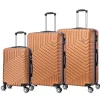 TUCCI Hardside Spinner Carry-On Luggage Set, TSA Checkpoint Friendly, Bronze Gold (S0567-03PC-BRGL)