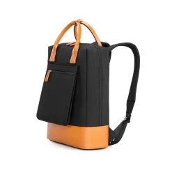 Backpacks<TUCCI Laptop Backpack, Medium, Black (T0636)