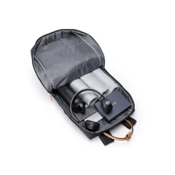 Backpacks<TUCCI Laptop Backpack, Medium, Black (T0636)