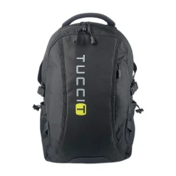 Backpacks<TUCCI Laptop Backpack, Medium, Black (T0570)