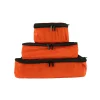 TUCCI 3-Piece Fabric Packing Cube Set, Water Resistant, Burnt Orange (T0553-BRTO)