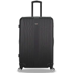 TUCCI 2-Piece Hardside Spinner Luggage Set, TSA Checkpoint Friendly, Black (S0536-02PC-BLK)