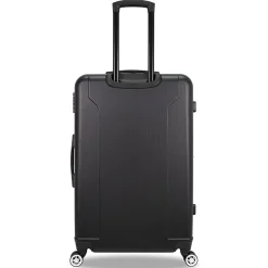 TUCCI 2-Piece Hardside Spinner Luggage Set, TSA Checkpoint Friendly, Black (S0536-02PC-BLK)