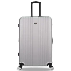 TUCCI 2-Piece Hardside Spinner Carry-On Luggage Set, TSA Checkpoint Friendly, Silver (S0536-02PC-SLV)