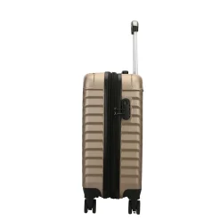 TUCCI 2-Piece Hardside Spinner Carry-On Luggage Set, TSA Checkpoint Friendly, Champagne (T0293-02PC-CHAM)