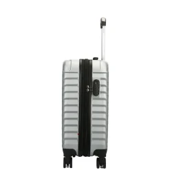 TUCCI 2-Piece Hardside Spinner Carry-On Luggage Set, TSA Checkpoint Friendly (T0293-02PC-SLV)