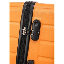 TUCCI 3-Piece Hardside Spinner Carry-On Luggage Set, TSA Checkpoint Friendly, Burnt Orange (S0568-03PC-BRTO)