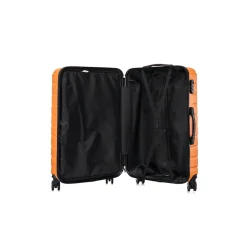 TUCCI 3-Piece Hardside Spinner Carry-On Luggage Set, TSA Checkpoint Friendly, Burnt Orange (S0568-03PC-BRTO)