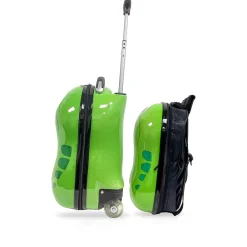 TUCCI 2-Piece Hardside Spinner Carry-On Luggage Set, TSA Checkpoint Friendly, Dinosour (T0381-Dinosour)