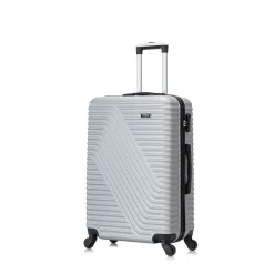 TUCCI VOYAGE Vertice Hardside Spinner Luggage Set, TSA Checkpoint Friendly, (V0001-02PC-SLV)