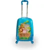 TUCCI Zooland Hardside Carry-On Suitcase, 4-Wheeled Spinner, TSA Checkpoint Friendly, Blue (T0498-Zooland)