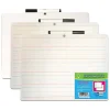 Outlet Two-Sided Rectangular, Primary Ruled/Blank Dry Erase Whiteboard, With Marker, 9" x 12", Pack of 3 (FLP19034-3) Dry Erase