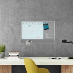 New Combination Dry-Erase Whiteboard, Aluminum Frame, 3' x 2' (3197U00-01) Dry Erase