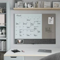 Sale Combination Dry-Erase Whiteboard, Aluminum Frame, 4' x 3' (3198U00-01) Dry Erase