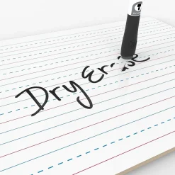 Best Double Sided Dry Erase Student Boards, Ruled and Plain, 12" x 9", 10/Pack (483U00-01) Dry Erase