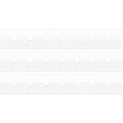 Discount Dry-Erase Whiteboard, 0.75' x 1', 24/Pack (4863U00-01) Dry Erase