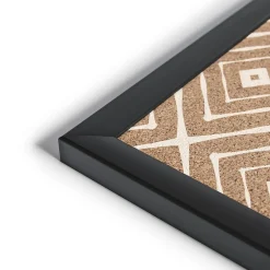 Outlet Fashion Cork Bulletin Board, Black Frame, 3' x 2' (2884U00-01) Bulletin