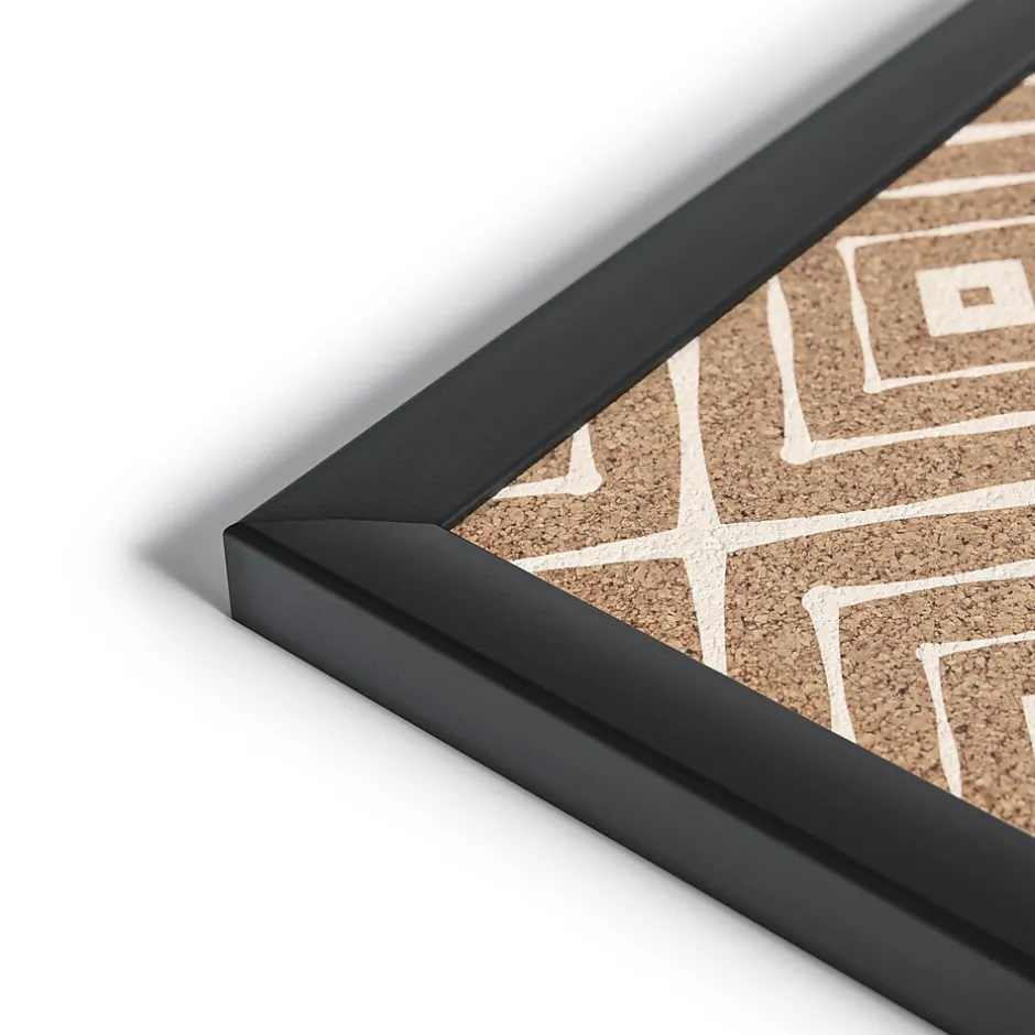 Outlet Fashion Cork Bulletin Board, Black Frame, 3' x 2' (2884U00-01) Bulletin