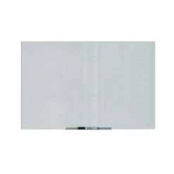 Hot Floating Glass Ghost Grid Dry Erase Board, Frameless, 3' x 2' (2798U00-01) Dry Erase