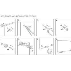 Hot Glass Dry Erase Board, 70