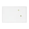 Outlet Magnetic Dry Erase Whiteboard, White Decor Frame, 30" x 20" (2071U00-01) Dry Erase