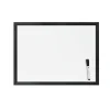 New Magnetic Dry Erase Whiteboard, Black MDF Frame, 23" x 17" (307U00-01) Dry Erase