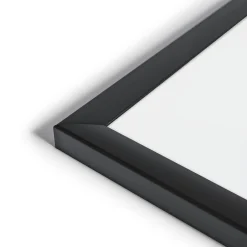 New Magnetic Dry Erase Whiteboard, Black MDF Frame, 23