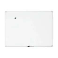 Outlet Magnetic Porcelain Dry-Erase Whiteboard, Aluminum Frame, 4' x 3' (4900U00-01) Dry Erase