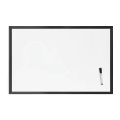 Hot Steel Dry-Erase Whiteboard, Wood Frame, 2' x 3' (311U00-01) Dry Erase