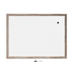 New Steel Dry-Erase Whiteboard, MDF Frame, 3' x 4' (4893U00-01) Dry Erase