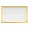 Outlet Steel Dry-Erase Whiteboard, Framed, 1.4' x 1.9' (3323U00-01) Dry Erase