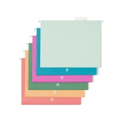U Brands U-Eco Hanging File Folders, Letter Size, Assorted Colors, 12/Pack (6596U01-12) Sale