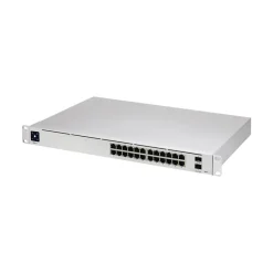 Ubiquiti UniFi Pro 24-Port Gigabit Ethernet Managed Switch, 10/100/1000 Mbps, Silver (USW-PRO-24)* Ethernet Switches & Splitters