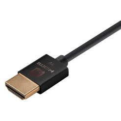 Hdmi Cables<Monoprice Ultra Slim Active High Speed HDMI® Cable, 18Gbps, 15ft Black