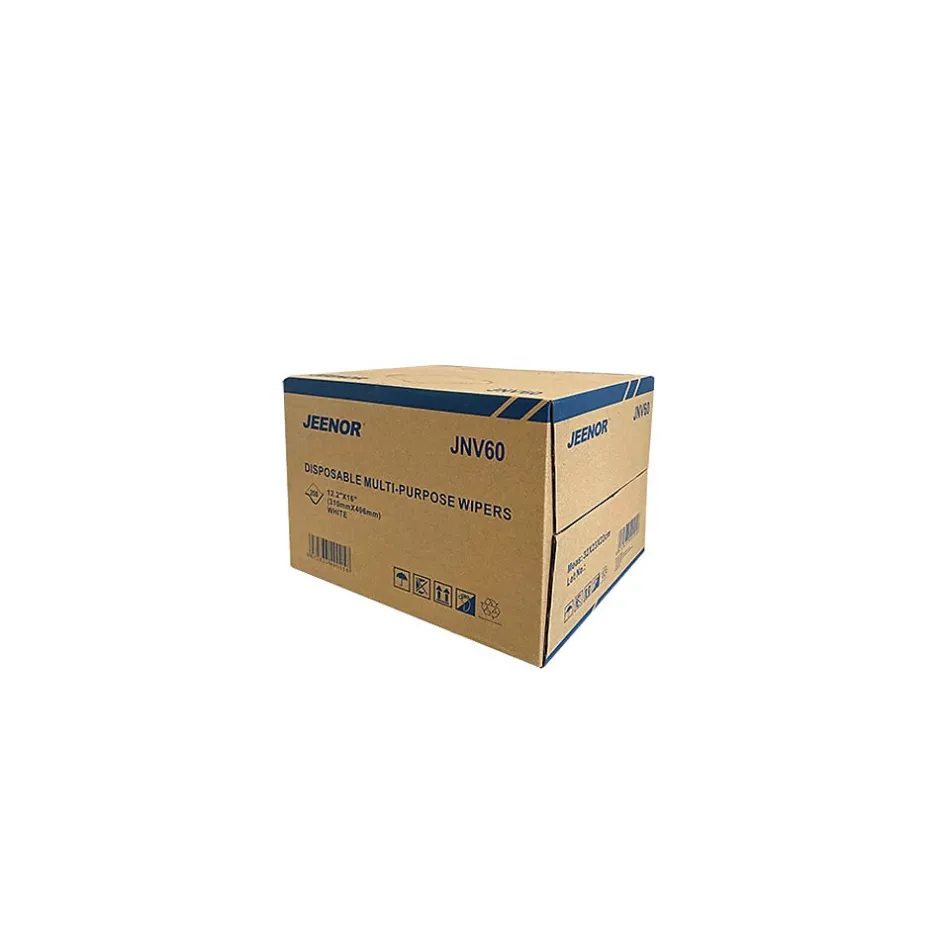 Unbranded Nylon Cleaning Wipers, 16" x 12.2", White, 200 Wipers/Box (JNV60)