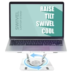 Uncaged Ergonomics 10.2" x 10" Metal Swivel Laptop Stand 2.0, (SLS-)