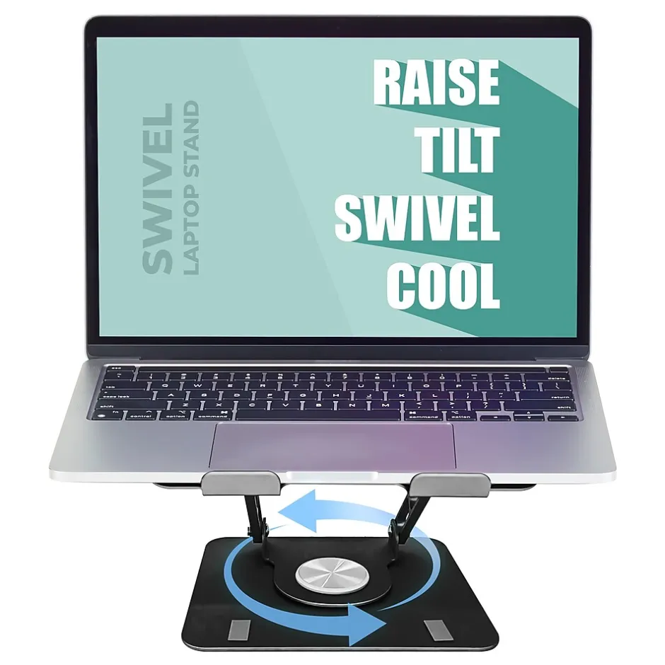 Uncaged Ergonomics 10.2" x 10" Metal Swivel Laptop Stand 2.0, (SLS-)
