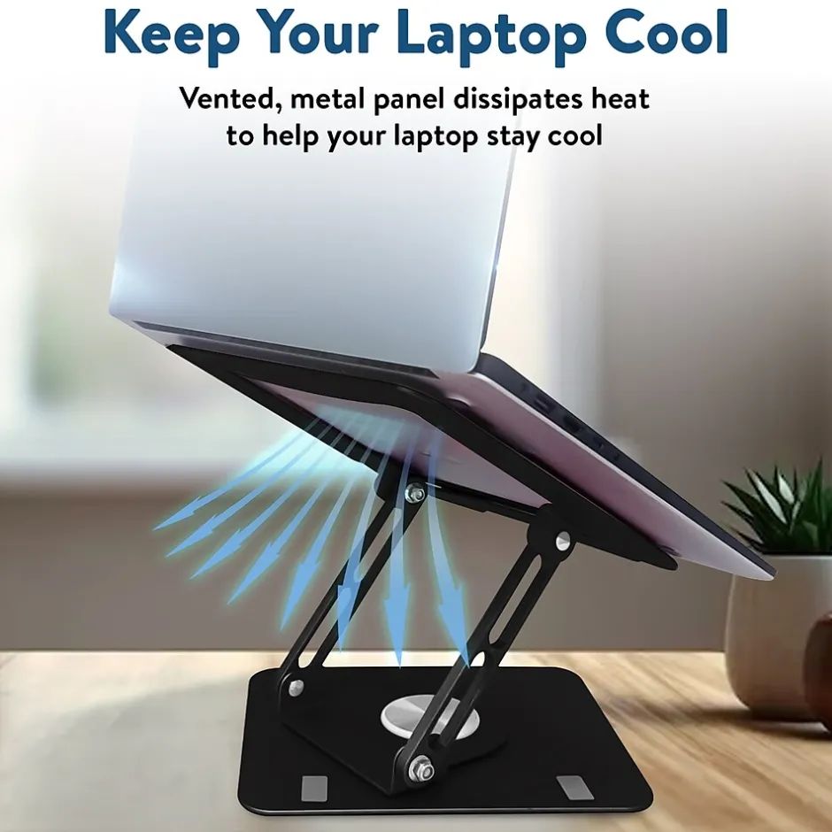 Uncaged Ergonomics 10.2" x 10" Metal Swivel Laptop Stand 2.0, (SLS-)