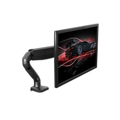 Uncaged Ergonomics Adjustable Single Computer Monitor LCD Arm/Mount, Black (MM-b)* Monitor Mounts & Stands