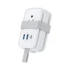 Surge Protectors & Power Strips<Uncaged Ergonomics 3-Outlet 3-USB Port Power Strip, 3', White (TC-w)