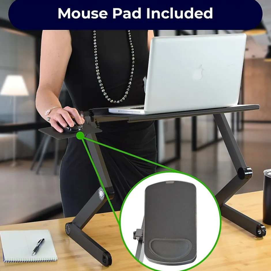 Uncaged Ergonomics WorkEZ Cool Laptop Riser, Black (WECB)