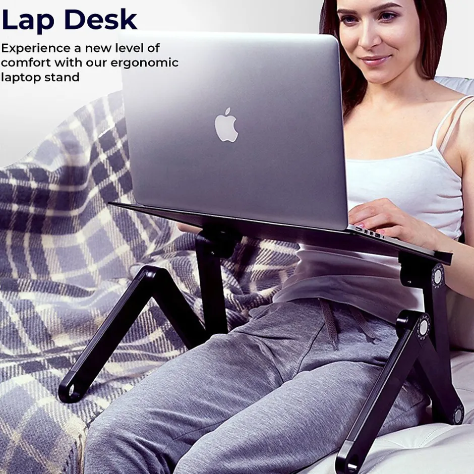 Uncaged Ergonomics WorkEZ Cool Laptop Riser, Black (WECB)