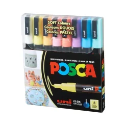 uni-ball Posca PC-3M Paint Markers, Bullet Tip, Assorted Colors, 8/Pack (PC3M8CSOFTCOLORS) Online