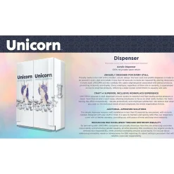 Sanitary Dispensers<Unicorn Acrylic Wall-Mounted Bathroom Dispenser, Clear (TOP-08500)