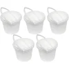 Unimed Defender ES Plastic, 5-Liter Capacity Bucket, White, 5/Box (JPWP515T38)