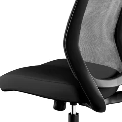 Discount ™ Essentials™ Armless Ergonomic Fabric Swivel Task Chair, Black (UN59378) Office Chairs
