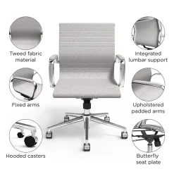 ™ Everell Ergonomic Fabric Manager Chair, Heather Gray (53279) Office Chairs