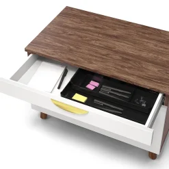 Sale ™ MidMod 2-Drawer Mobile Lateral File Cabinet, Letter/Legal, Lockable, 21.1