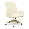 Hot ™ MidMod Ergonomic Fabric Manager Chair, Cream (UN56982) Office Chairs